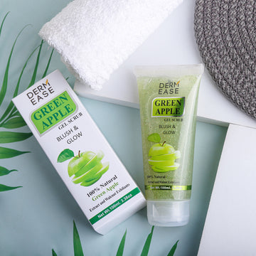 Dermease green apple gel scrub Dermease green apple gel scrub