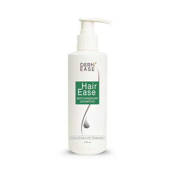Derm Ease Hair Ease Anti-Dandruff Shampoo bottle on a white background Derm Ease Hair Ease Anti-Dandruff Shampoo bottle on a white background