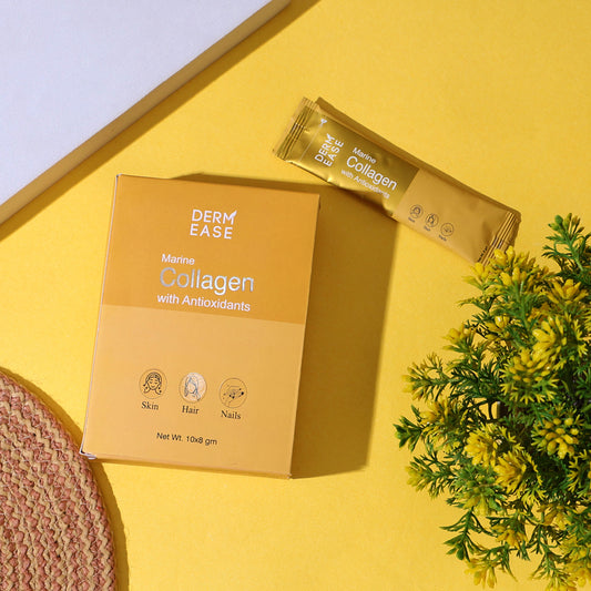 Dermease marine collagen with antioxidants with sachet and cover
