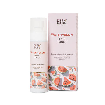Derm Ease Watermelon Skin Toner with packaging on a white background Derm Ease Watermelon Skin Toner with packaging on a white background