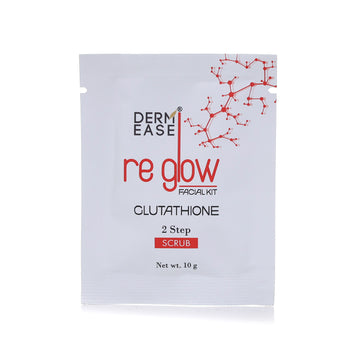 Derm Ease Re Glow Facial Kit packaging on a white background Derm Ease Re Glow Facial Kit packaging on a white background