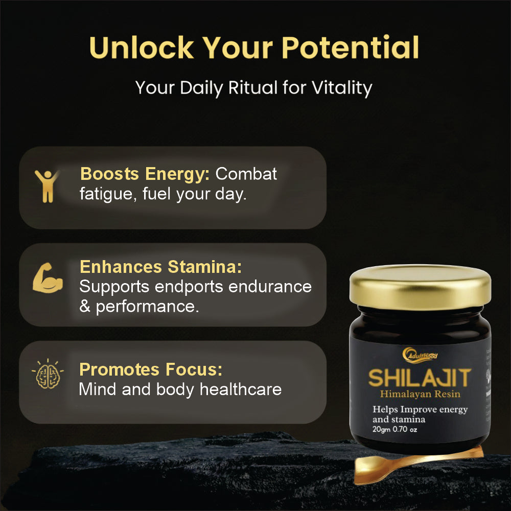Shilajit resin product with benefits