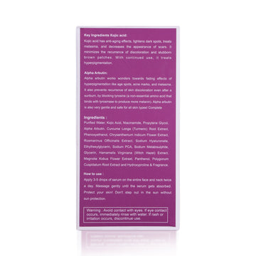 2% Kojic Face Serum Details