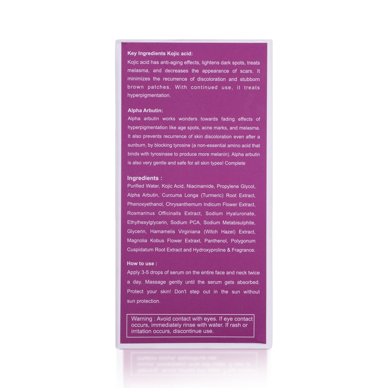 2% Kojic Face Serum Details