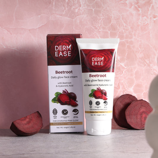 BEETROOT GANTLE FACE WASH WITH BEETROOT DAILY GLOW FACE CREAM COMBO