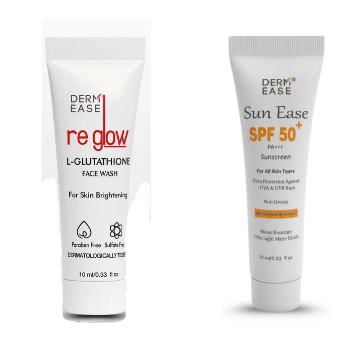 SUNSCREEN SPF 50 PA+++ Matte Gel + REGLOW FACE WASH 10ML