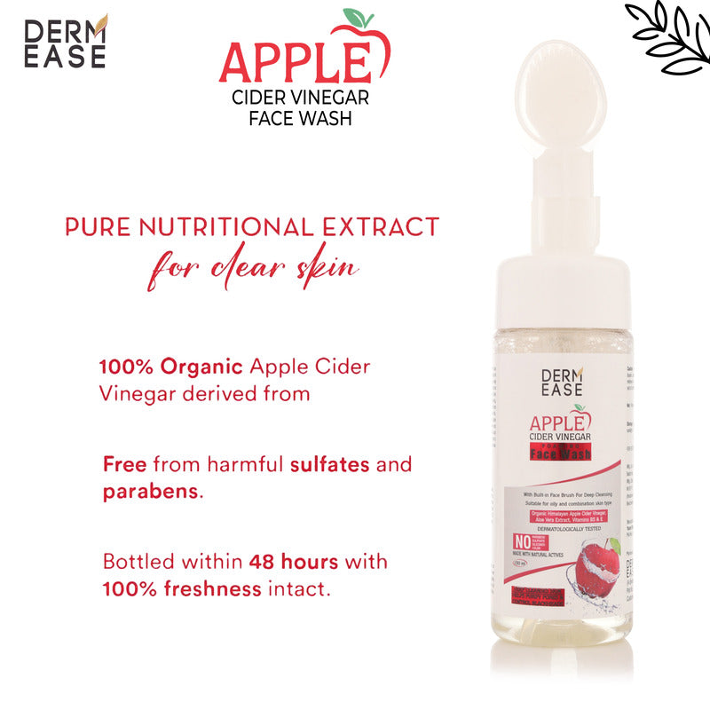 Apple Cider Vinegar Foaming Face Wash Description