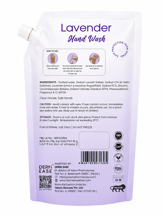 DERMEASE LAVENDER HAND WASH REFILL