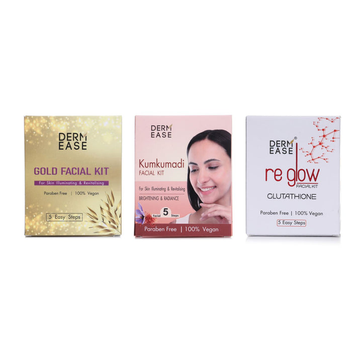 GOLD , KUMKUMADI AND RE GLOW FACIAL KIT COMBO
