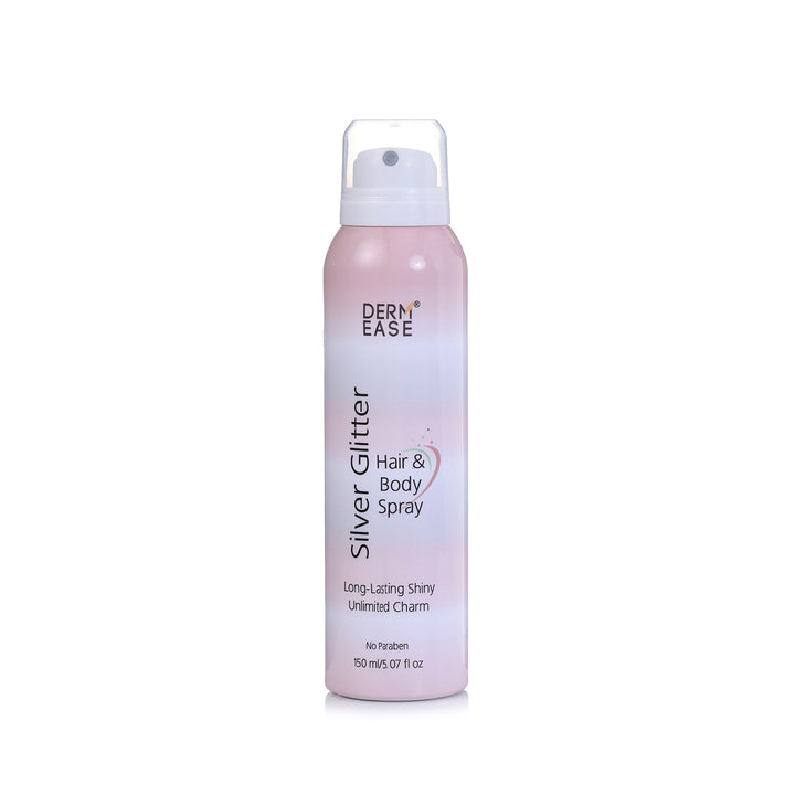 SILVER GLITTER HAIR & BODY SPRAY