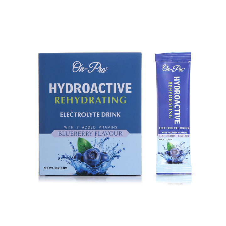 ON-PRO HYDROACTIVE REHYDRATING ELECTROLYTE DRINK BLUEBERRY FALVOUR