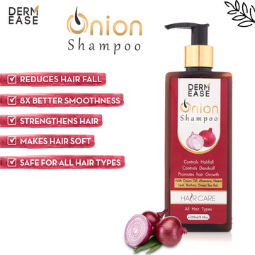 Onion Shampoo Reduces Hair Thinning